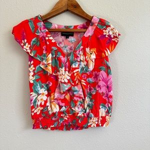{Cynthia Rowley} vibrant floral sleeveless top
